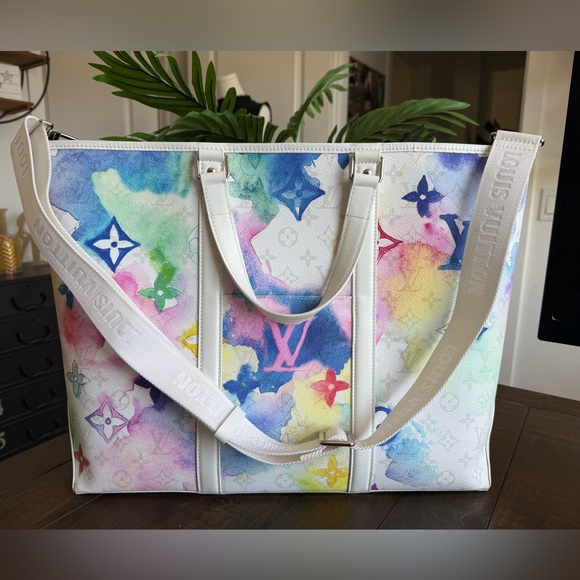 Like New LV Monogram Watercolor GM Tote - Picture 1 of 10